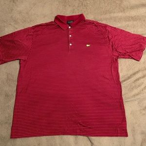 Masters XXL striped polo golf shirt